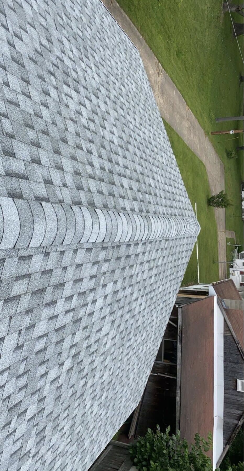 Finished shingle installation on a Delaware roof